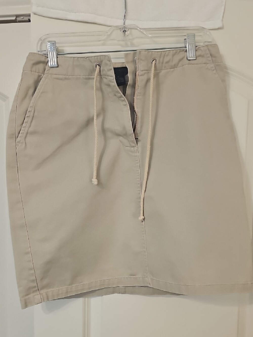 The Limited Beige Drawstring Skirt